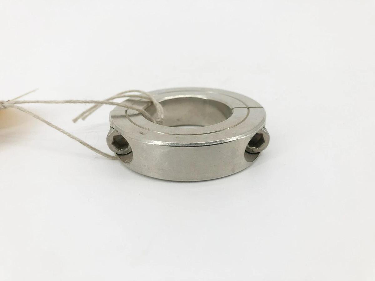 New Climax 2C-118-S Two-Piece Split Clamp Collar Stainless Steel 1-3/16" ID