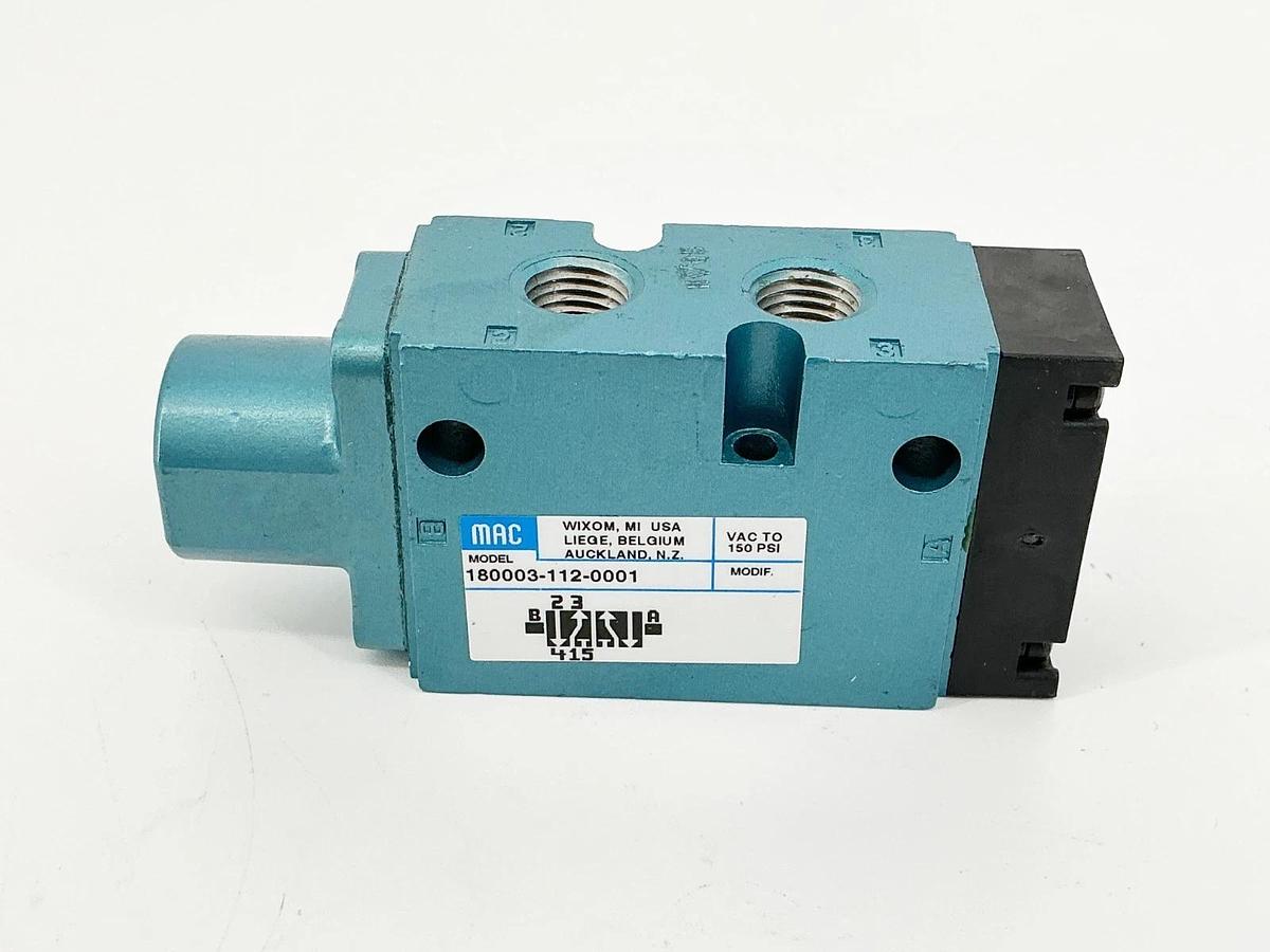 New Mac Valves 180003-112-0001 Solenoid Valve 150PSI