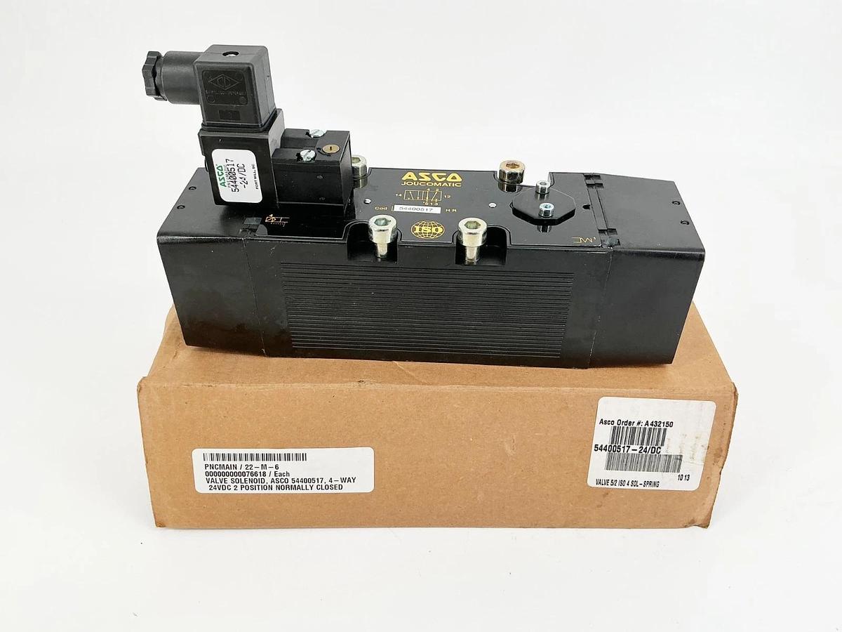 New Asco 54400517 Solenoid Valve 24VDC 50/60Hz 3W