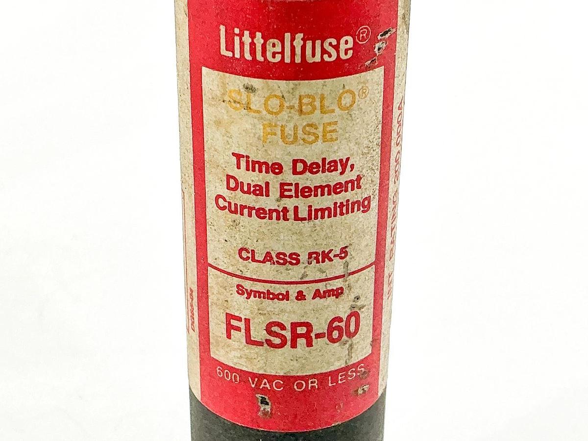 New Lot of 3 Littelfuse FLSR-60 Time Delay Dual Element Fuse 60A 600V Class RK5