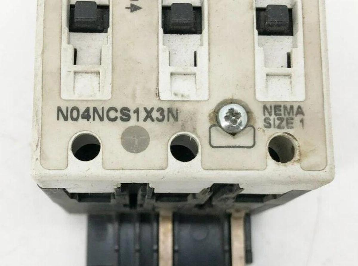 Used Eaton Cutler Hammer N04NCS1X3N NEMA Size 1 Contact Block