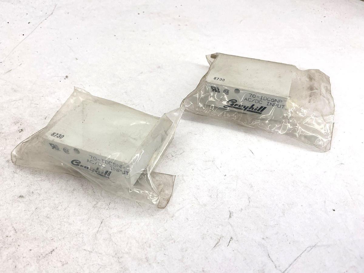 Lot of 2 New Grayhill 70-IDC5NP PLC I/O Module AC/DC Input 5-Pin 32V