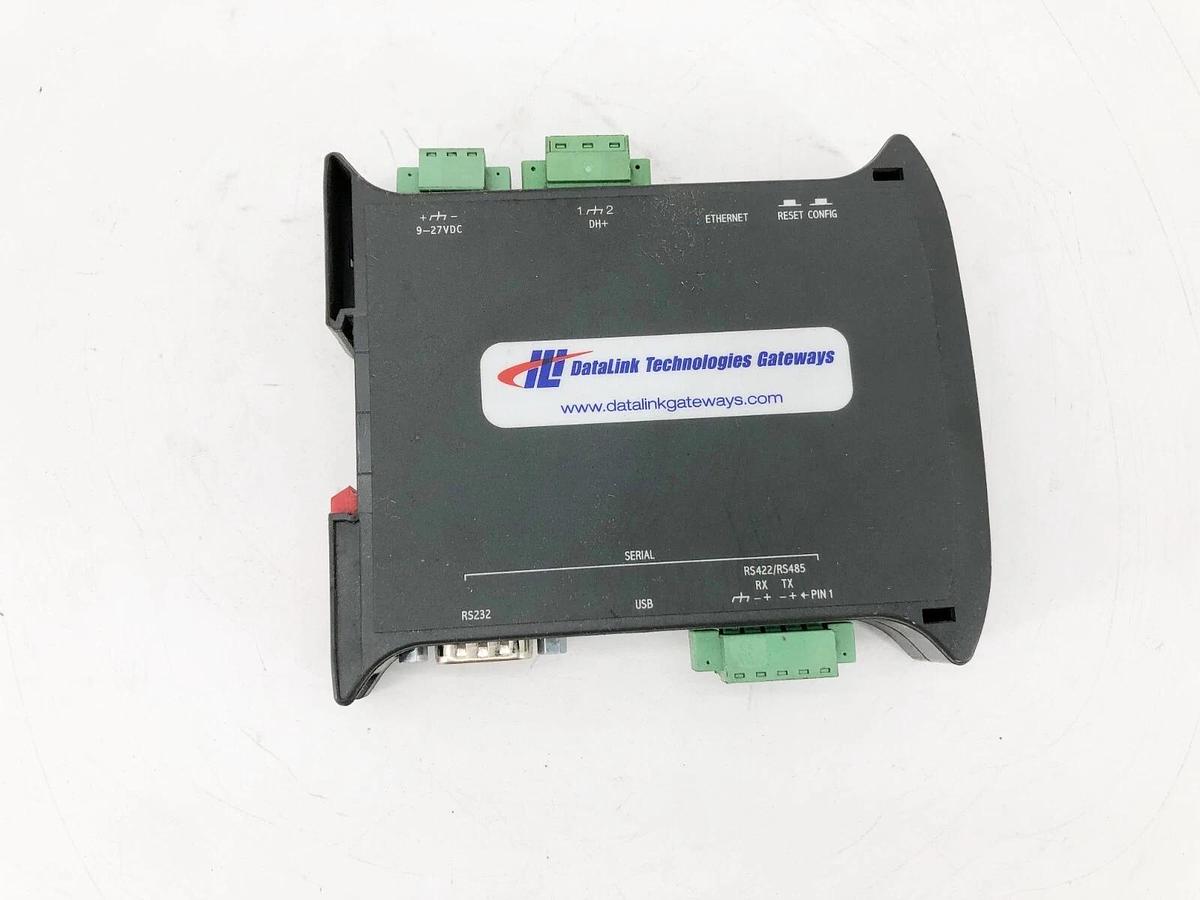 Used Datalink Technologies GW1000-DHP1 Gateway DH+ To Serial Converter 9/27VDC