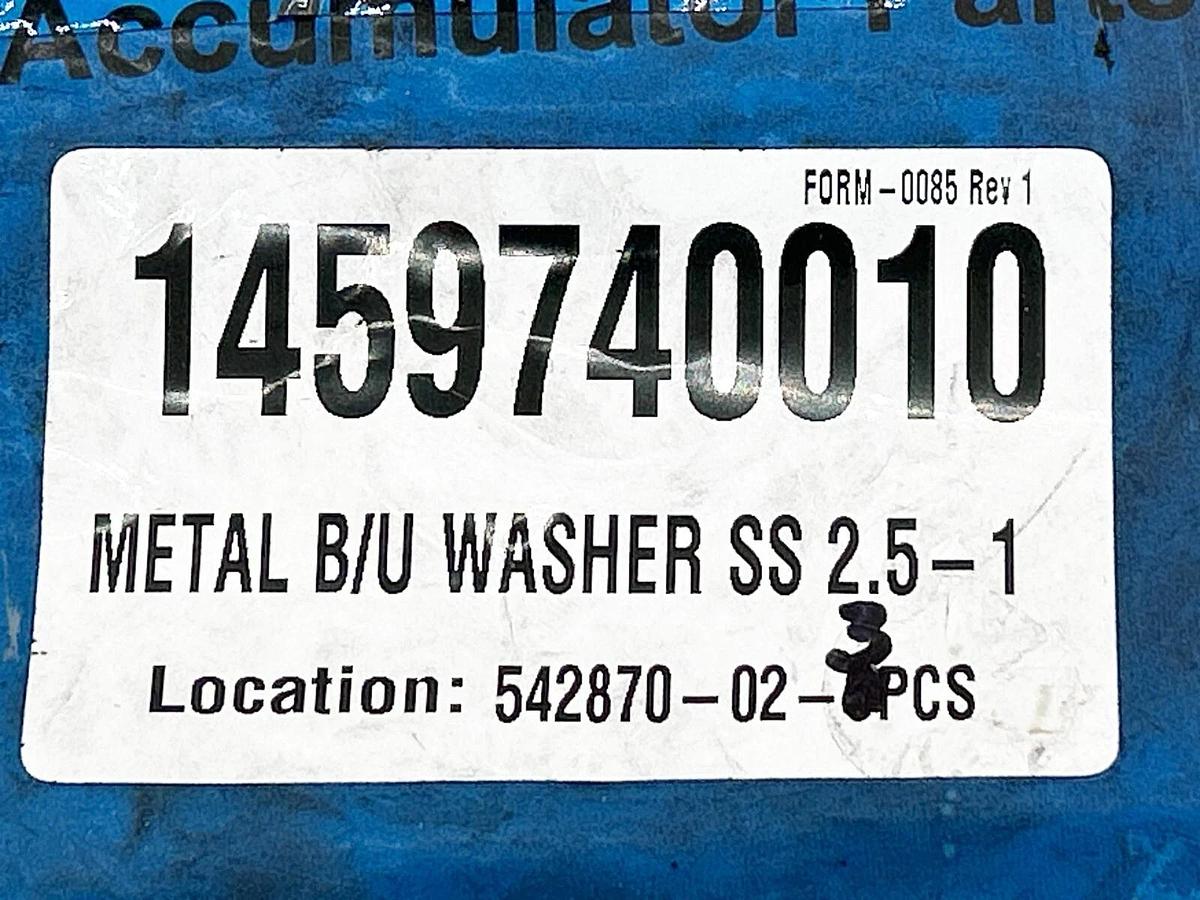New Greer 1459740010 Metal B/U Washer SS 2.4-1