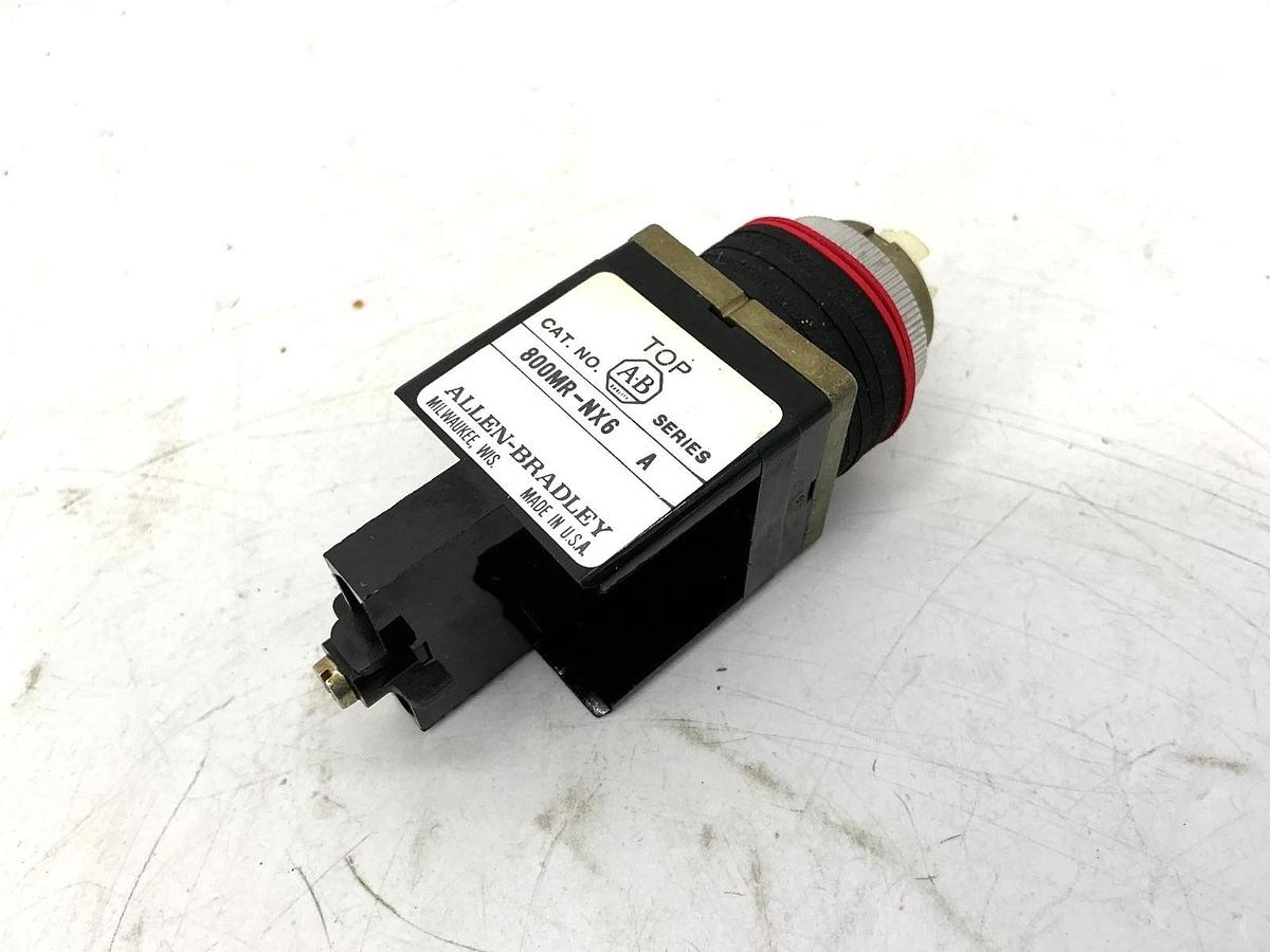 New Allen Bradley 800MR-NX6 Ser A Round Selector Switch 2Pos Maintained
