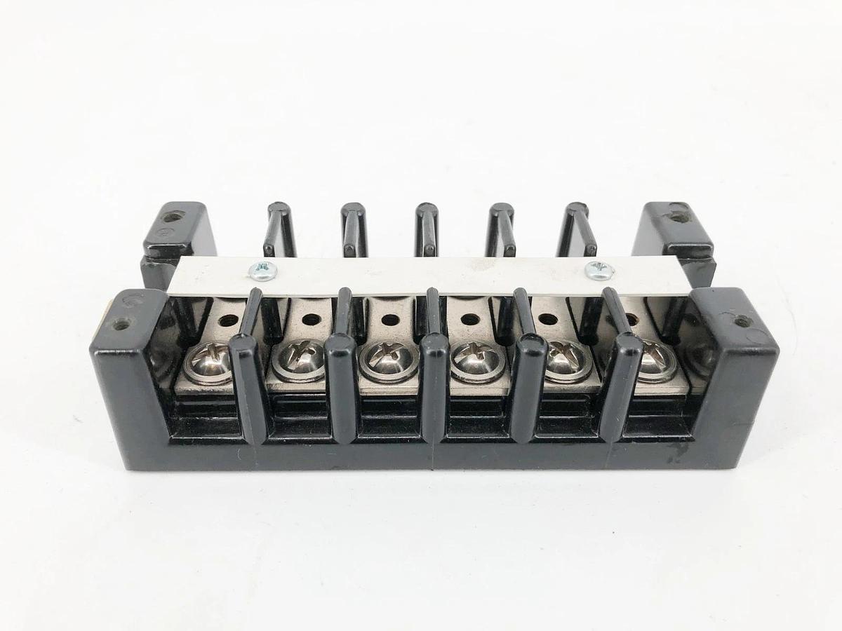 Used Marathon 1506 SC Terminal Block 6-Position 600VAC 75A 10-22 CU/10 AL