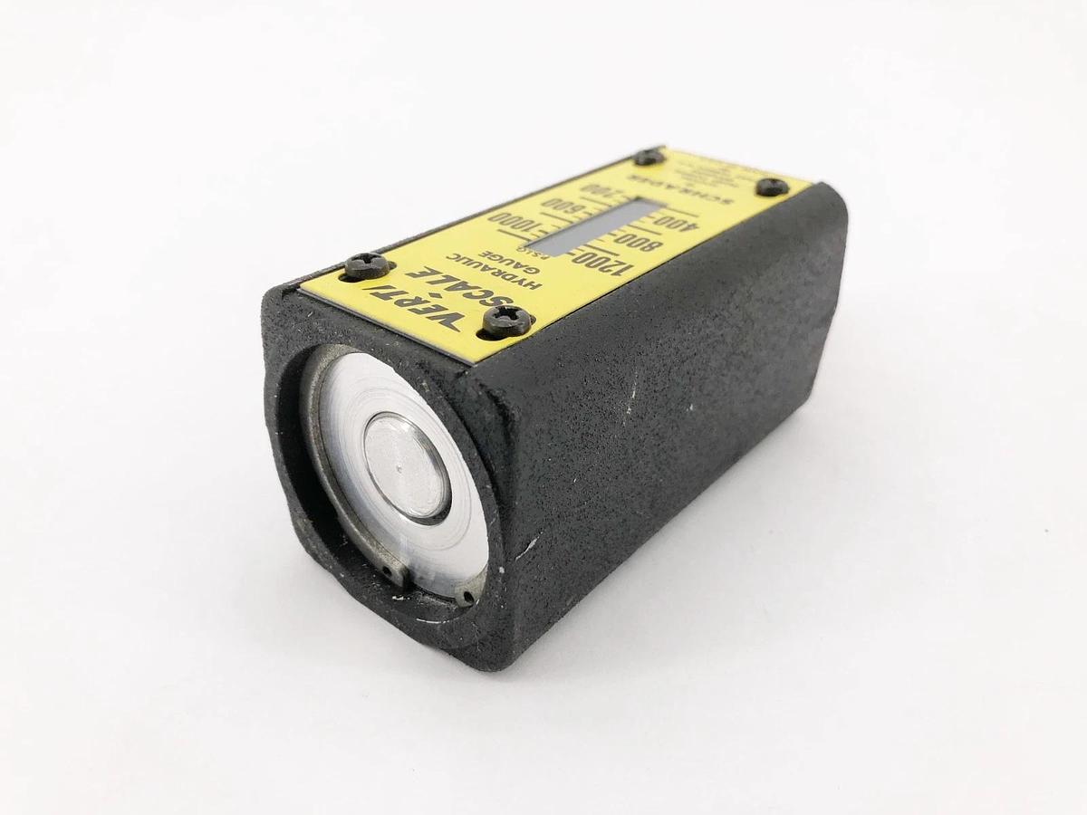 New Schrader Verti-Scale Hydraulic Gauge Range 200-1200 PSIG