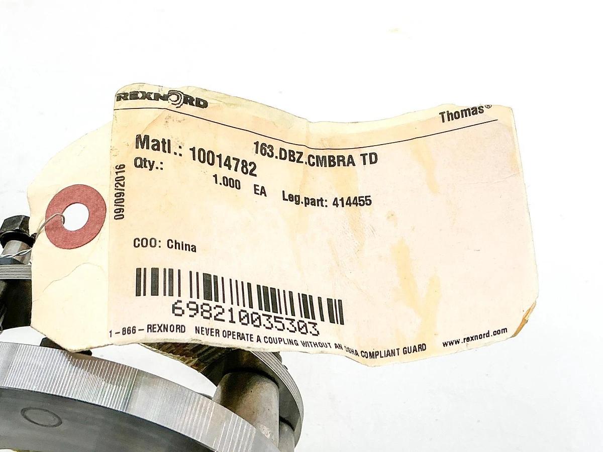 New Rexnord 10014782 Center Member Assembly 163.DBZ.CMBRA TD 414455