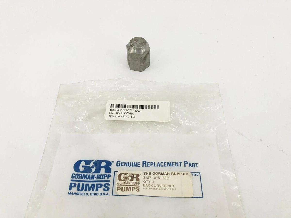 New Gorman Rupp 31871-075 15000 Back Cover Nut