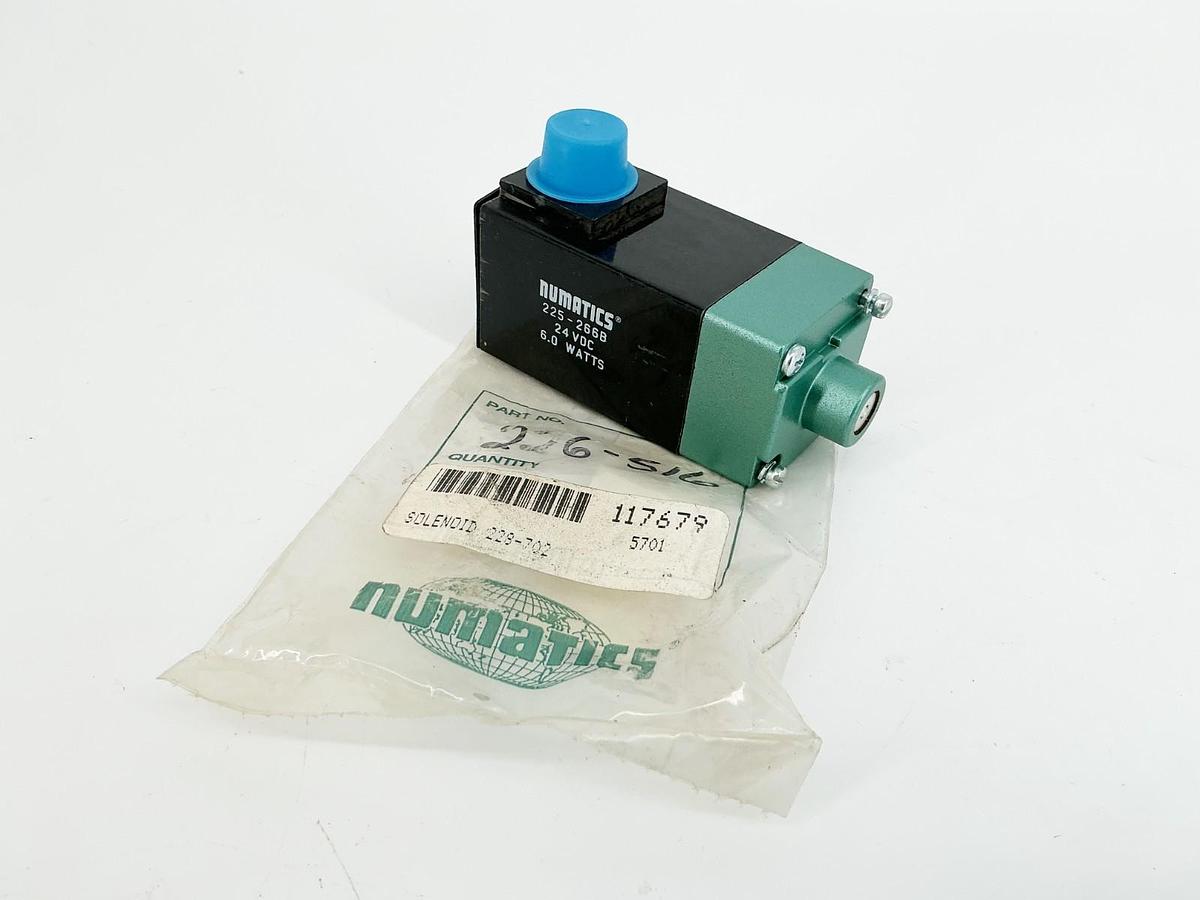 New Numatics 225-266B Solenoid Coil 24VDC 6W