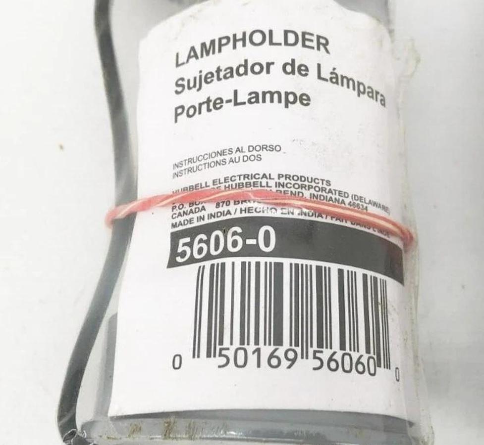 Lot of 3 New Hubbell 5606-0 Weatherproof Lampholders 75-150 Watt Gray
