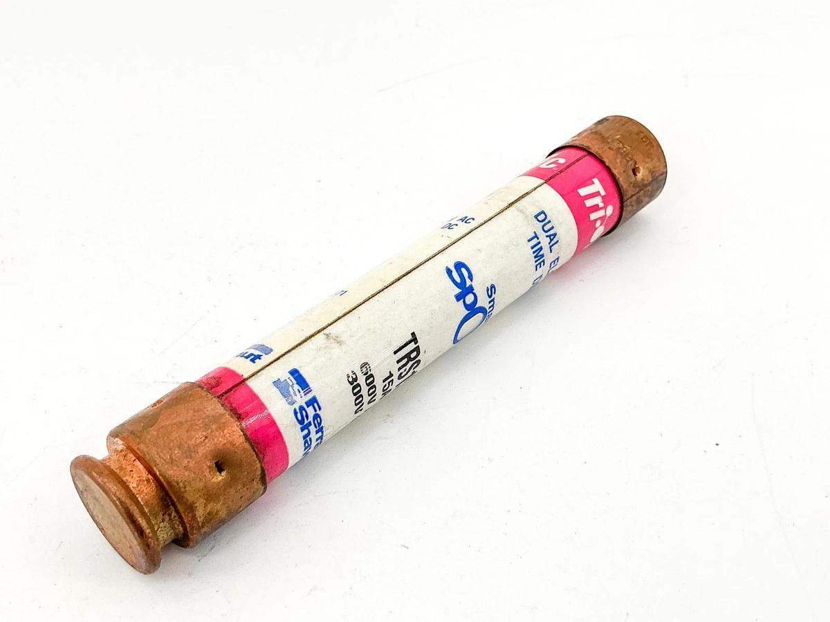 New Ferraz Shawmut TRS15R Duel Element Time Delay Fuse 15A 600V Class RK6