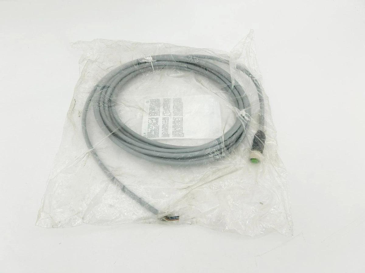 New Murr 7000-13201-3310500 M12 Female Cable, 60VAC/DC, 60A