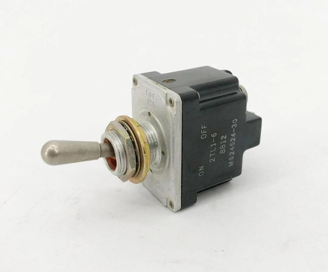 New Honeywell 2TL1-6 Toggle Switch On-Off 10A @ 277VAC MS24524-30
