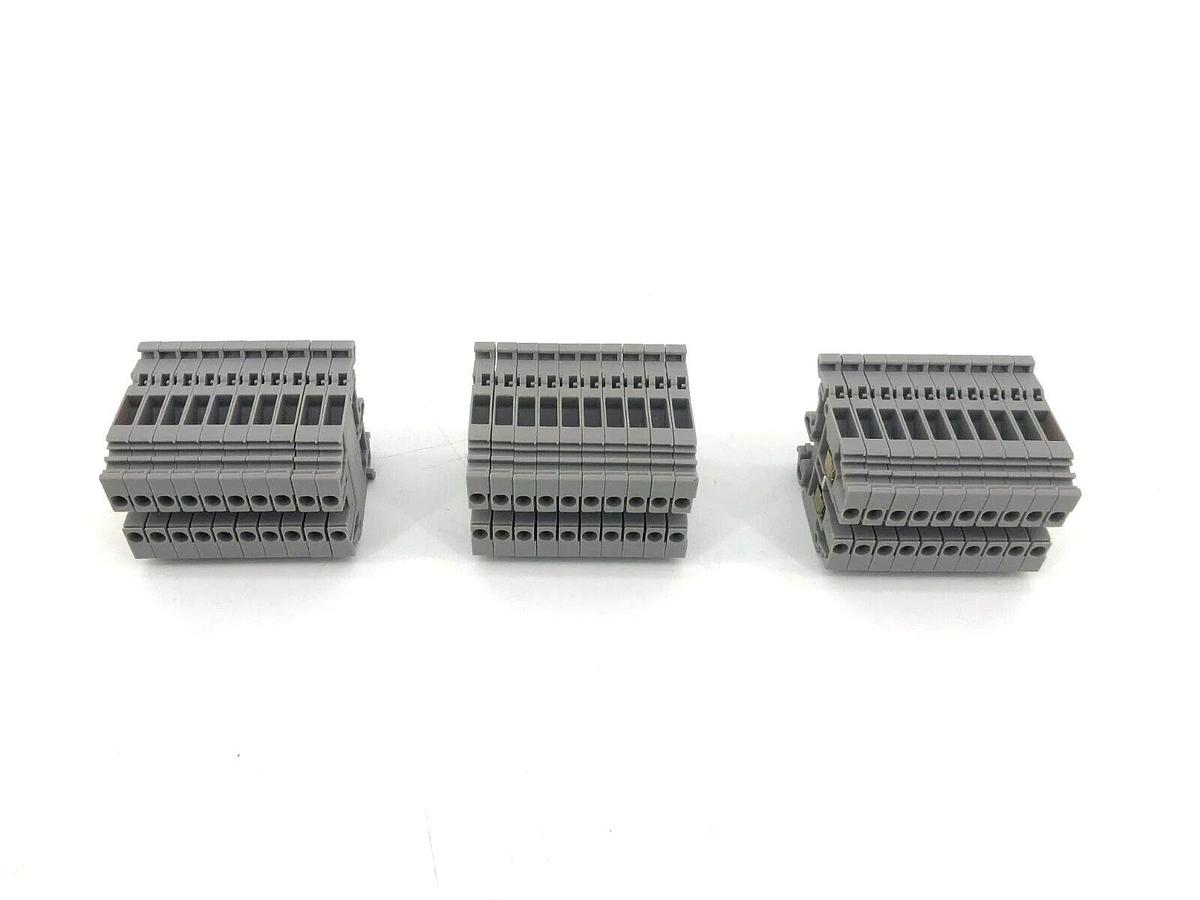 Lot of 30 New Entrelec 0115 116 07 Feed Through Terminal Blocks Type M 4/6
