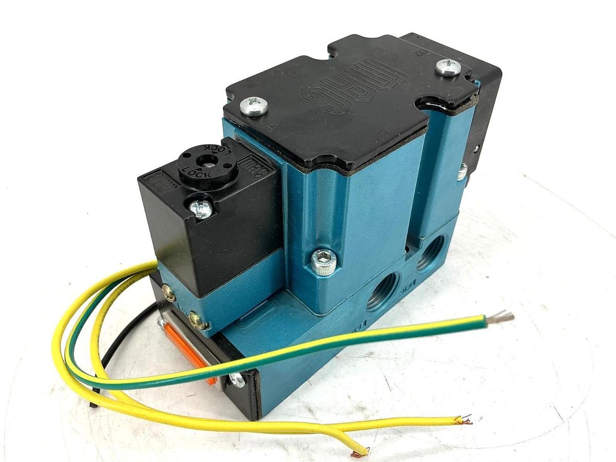 New MAC Valves 6311D-312-PM-112DA Solenoid Valve 4-Way 150PSI 120VAC - No Box
