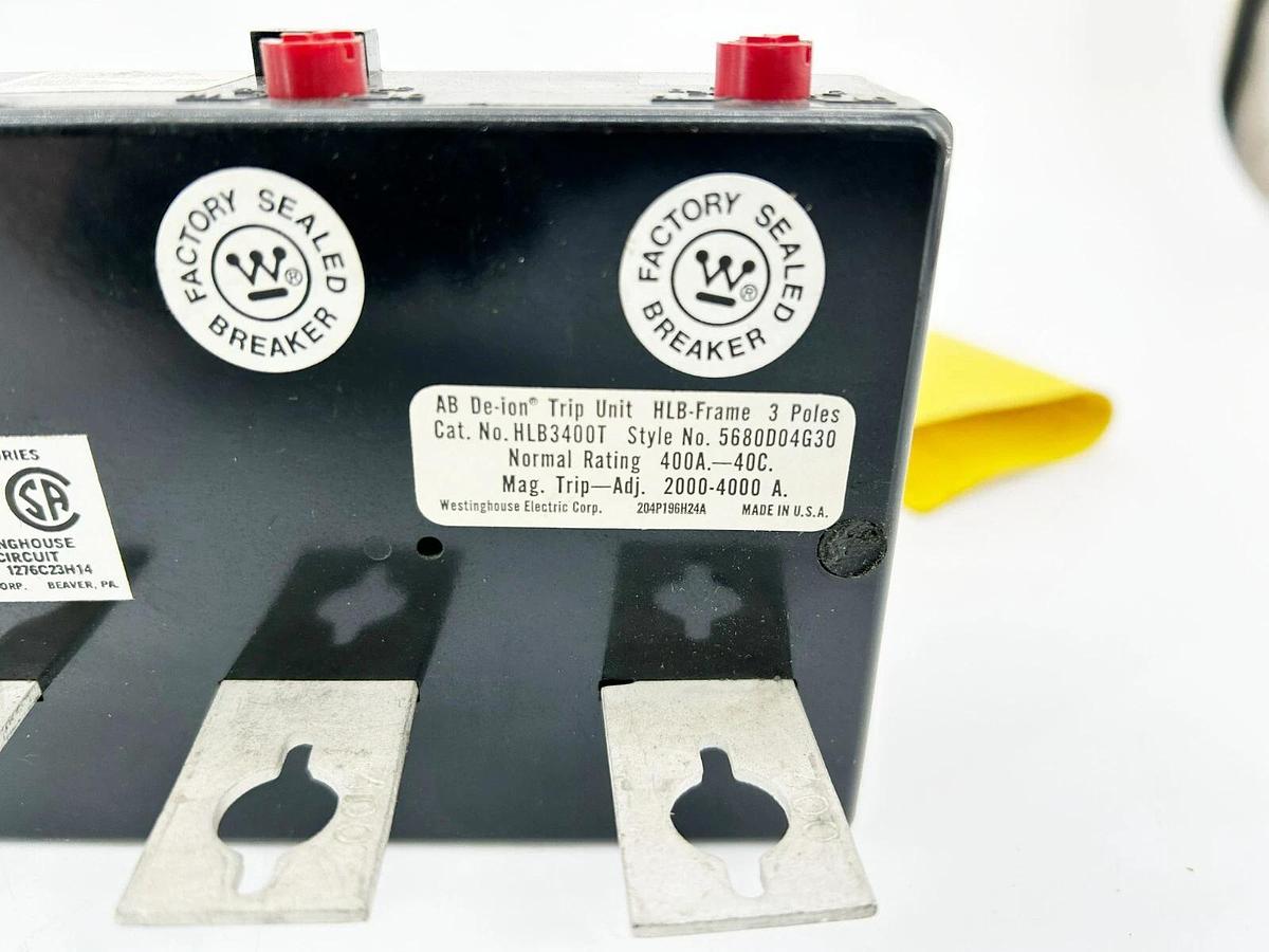 New Eaton Cutler-Hammer HLB3400T Trip Unit, 400 A, 3- Pole