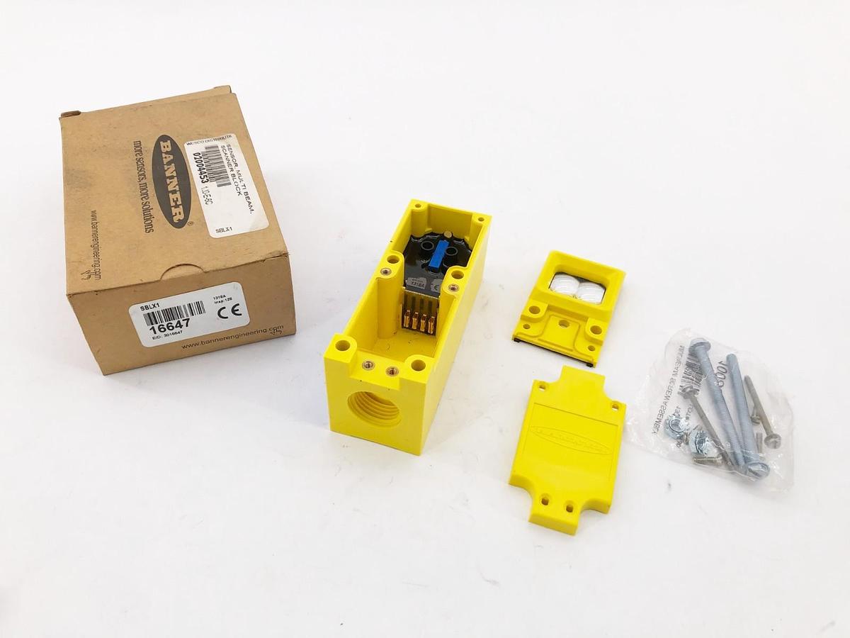 New Banner Engineering SBLX1 Multi-Beam Scanner Block 16647