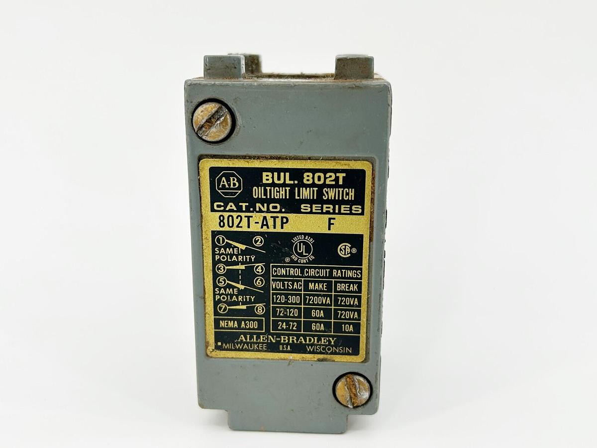 Used Allen Bradley 802T-ATP Limit Switch Body 600V 10A 4 Circuit NEMA Type 4/13