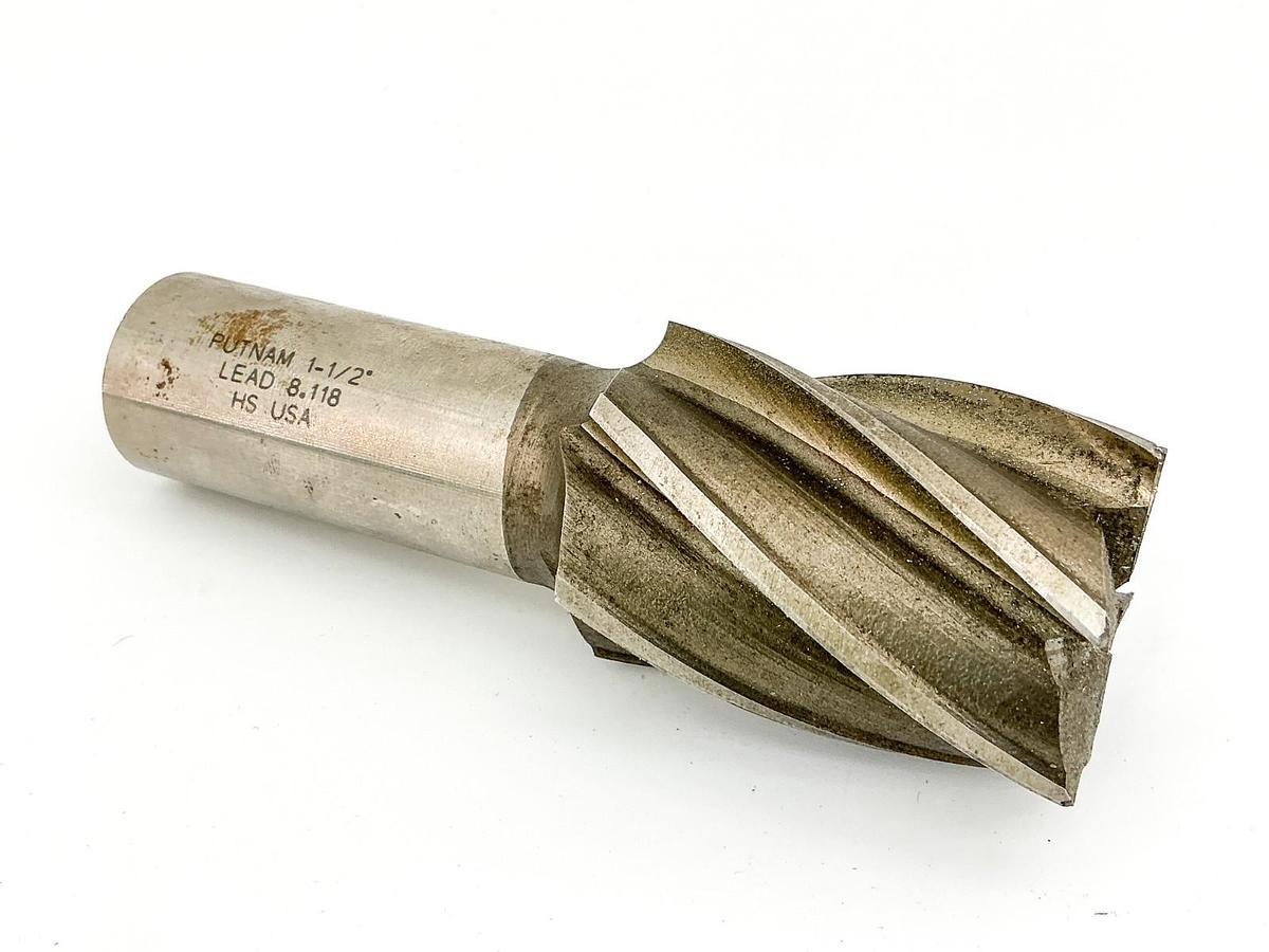 Used Putnam 1-1.2" End Mill Cutter Lead 8.118