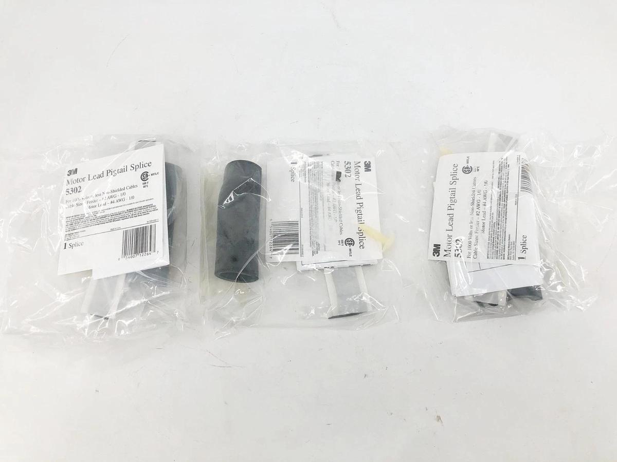 New 3M 5302 Motor Lead Pigtail Splice Kit 1000V or Less (3 Splices)