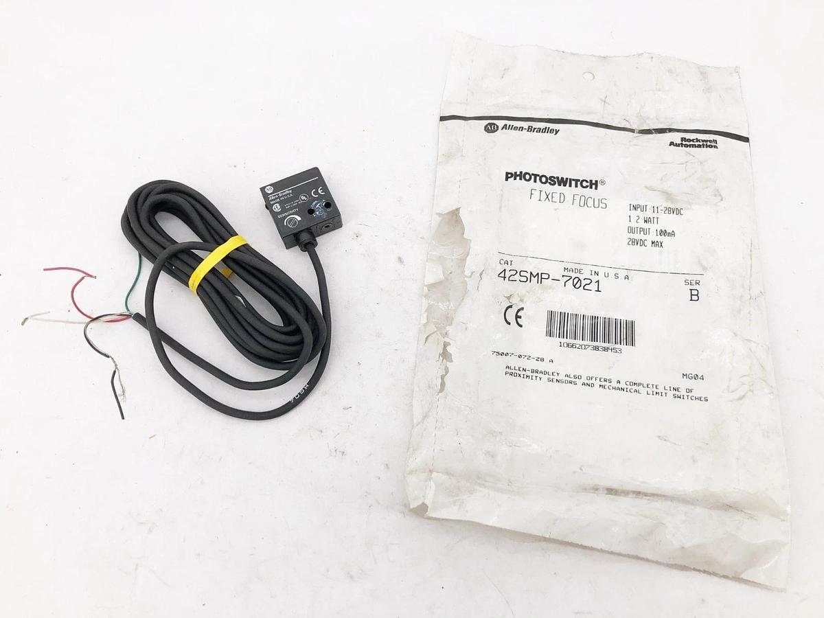 New Allen Bradley 42SMP-7021 Ser. B Photoswitch Fixed Focus 11-28VDC