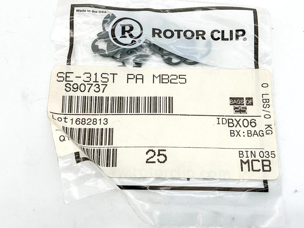 New Lot of 2500 Rotor Clip SE-31ST PA Steel Clip S90737