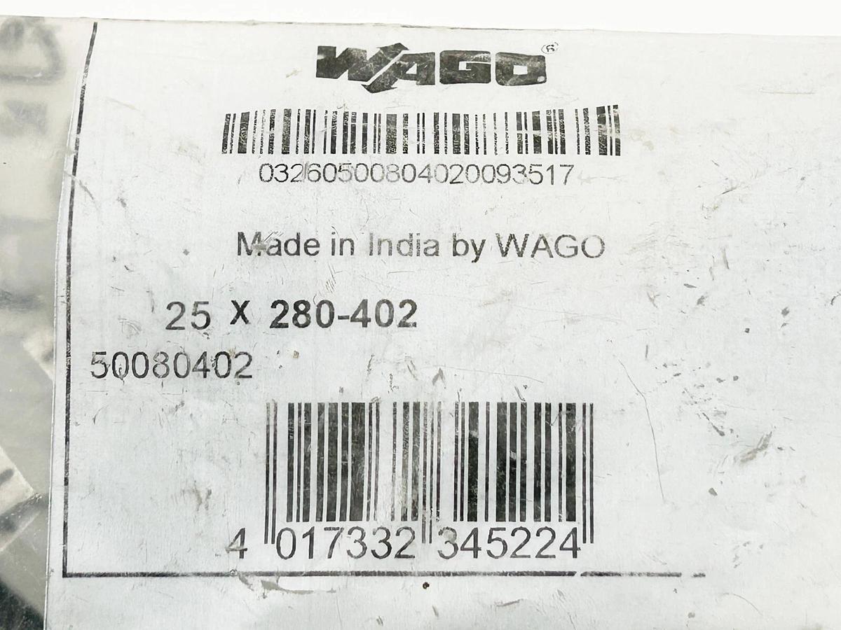 New Bag of 25 Wago 50080402 280X402 Fuse