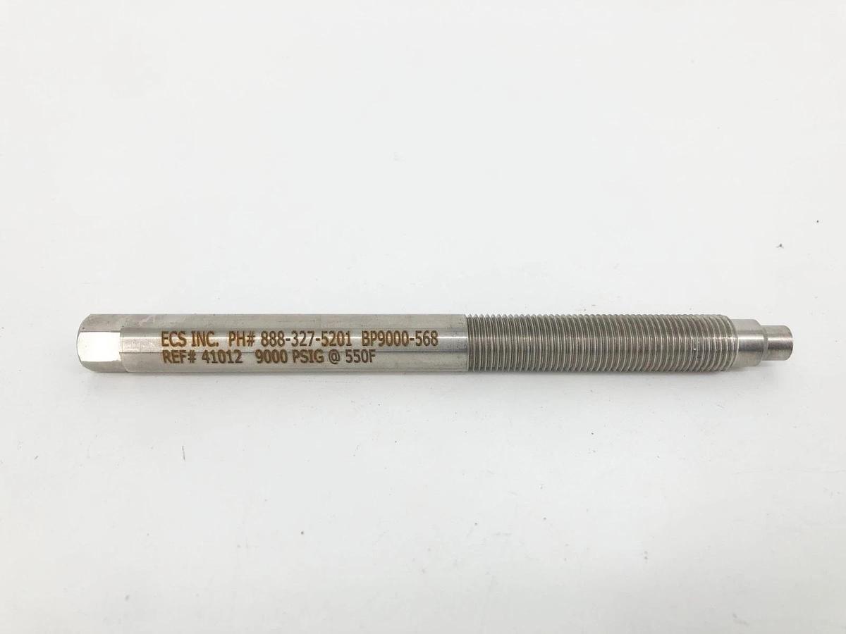 New ECS BP9000-568 Rupture Disk 9000psi 1/2"-20 UNF 6" Body 41012 - No Box