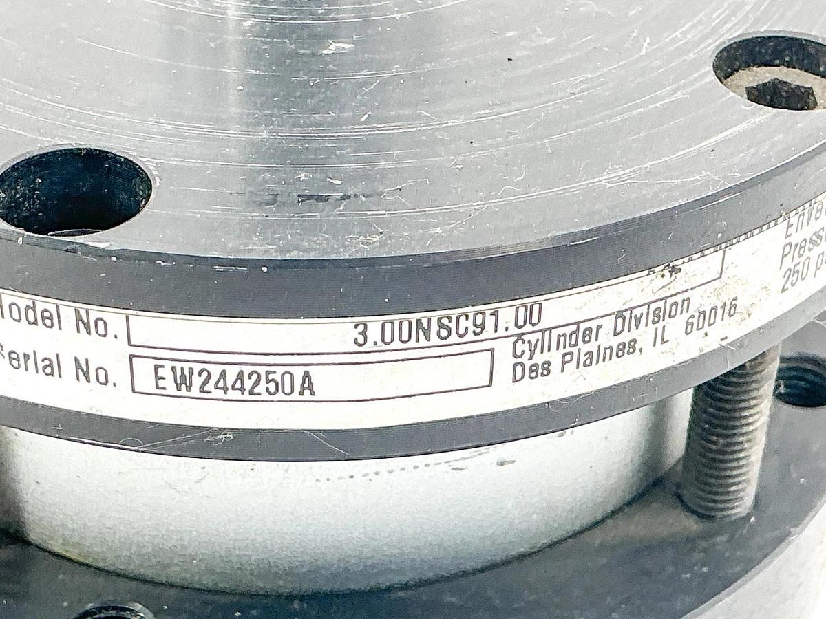 Used Schrader Bellows 3.00NSC91.00 Pneumatic Cylinder 250PSI