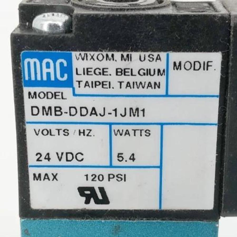 New MAC Valves DMB-DDAJ-1JM1 Solenoid Coil 24VDC 5.4W 120psi - No Box