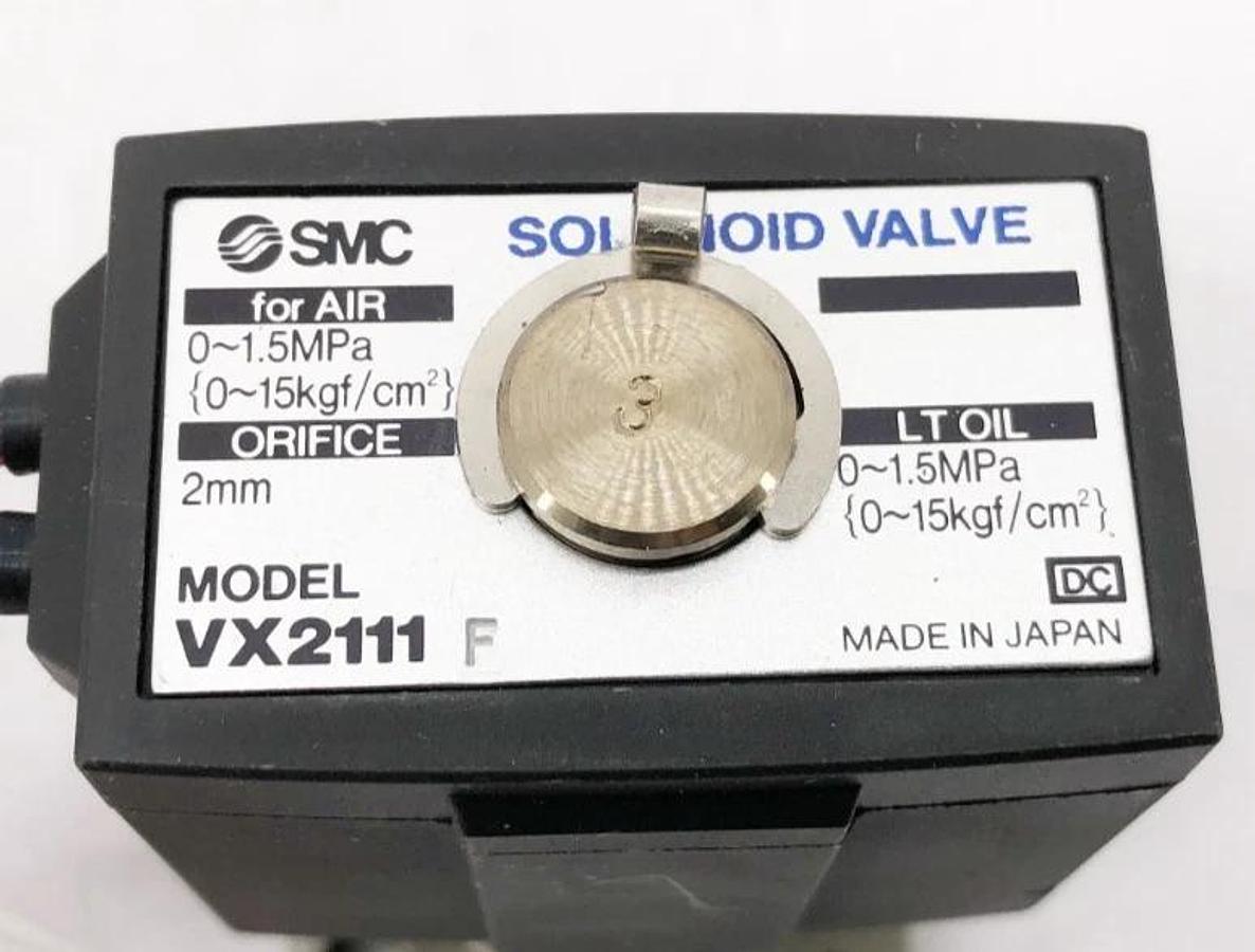 New SMC VX2111F-00-5G Solenoid Valve Coil 24VDC 2mm Orifice