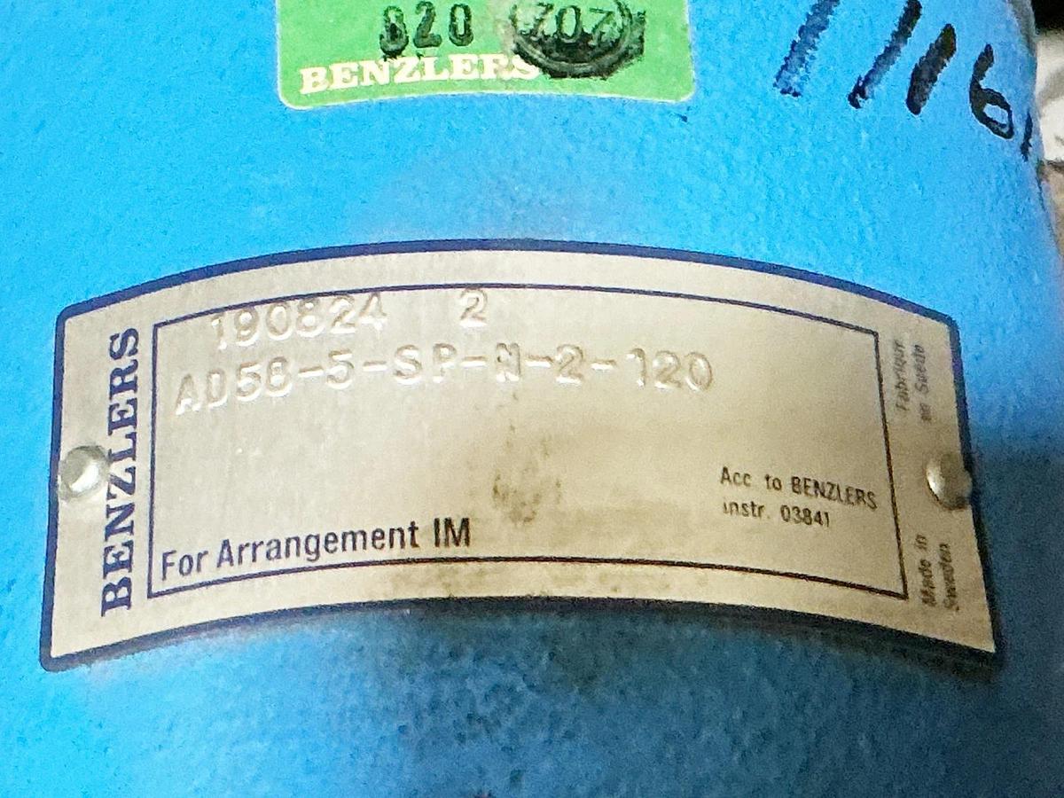 New Benzlers AD58-5-SP-N-2-120 Worm Gear - No Box