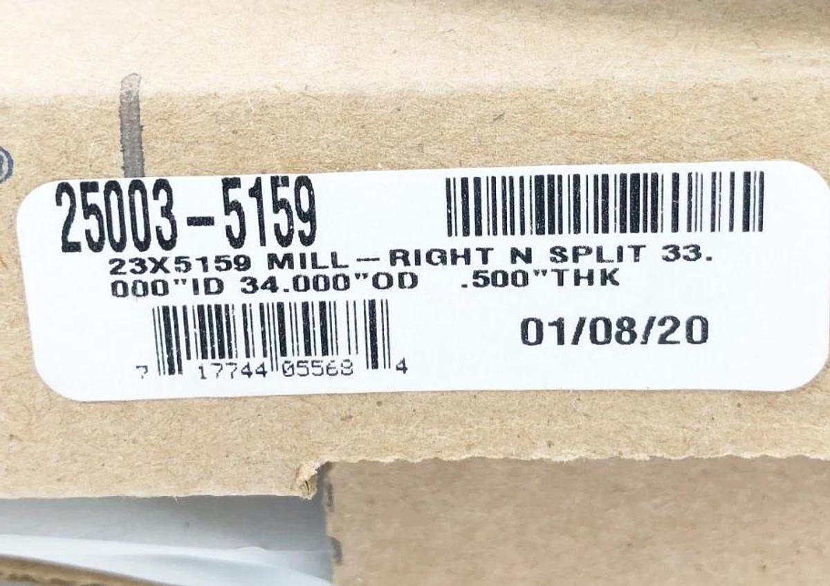 New Garlock 25003-5159 23X5159 Oil Seal Split 33" Shaft 34" Bore 0.5" Width