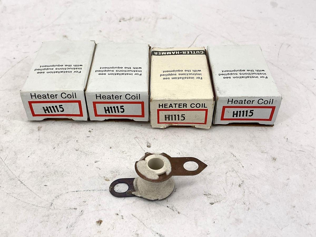 Lot of 4 New Cutler-Hammer H1115 Heater Coil CH Control