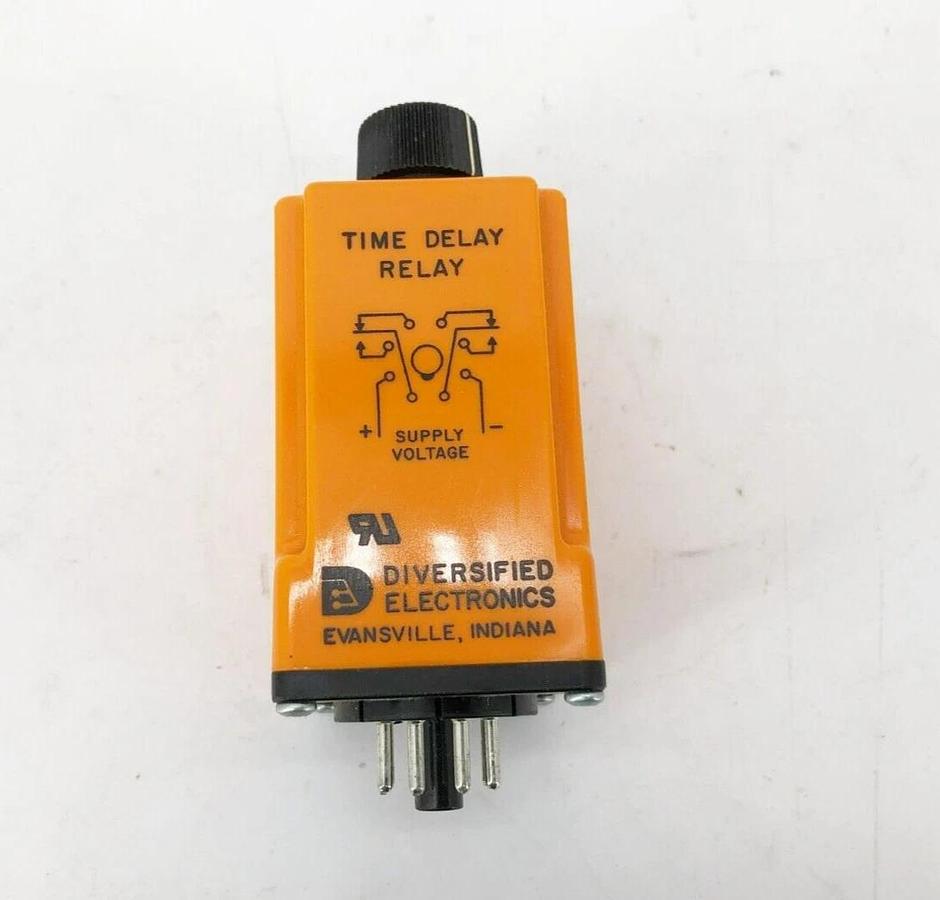 New Diversified Electronics TDF-120-AKA-600 Time Delay Relay 120VAC/DC