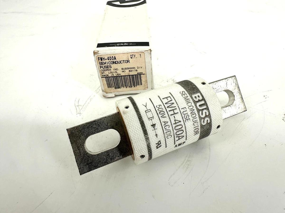 New Bussmann FWH-400A Semiconductor Fuse 400A 500V