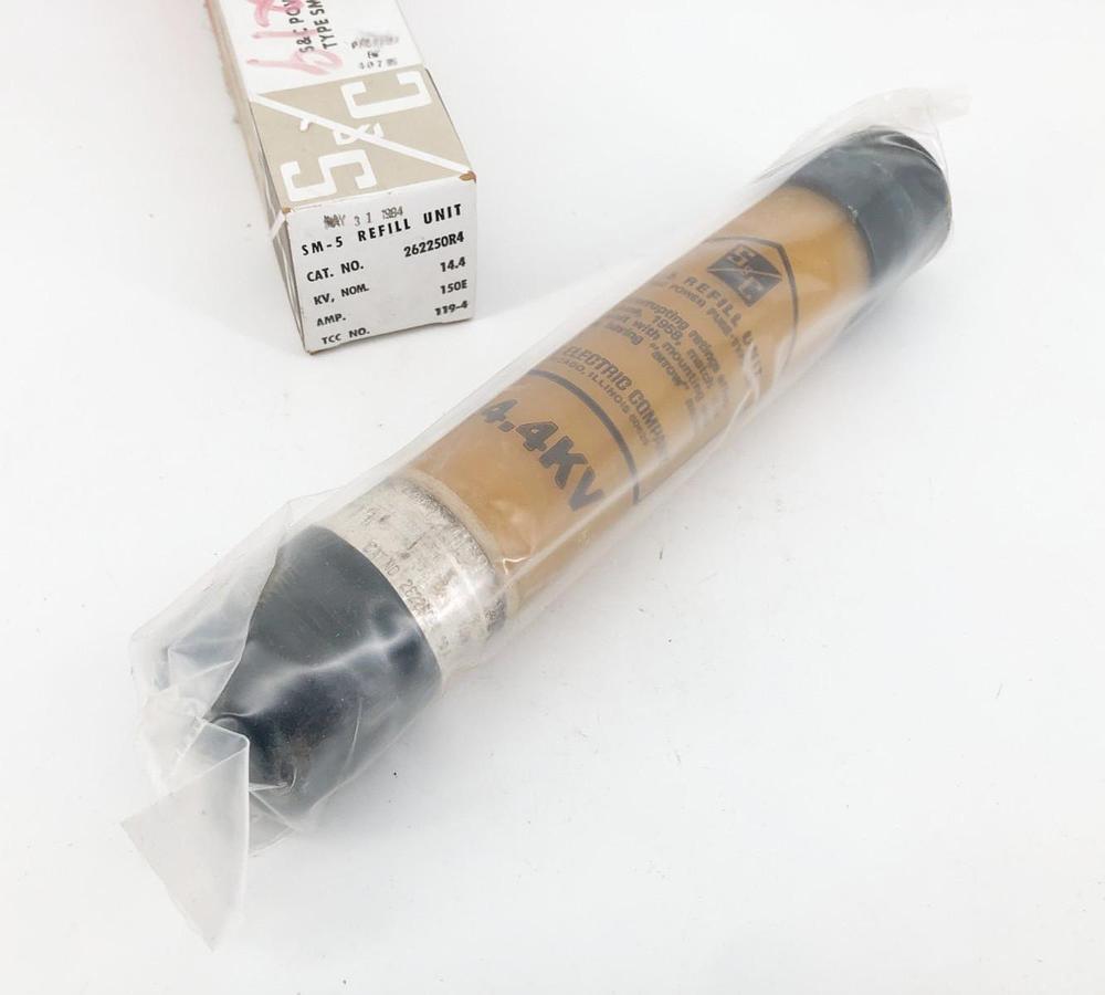 New S&C 262250R4 SM-5 Fuse Refill 14.4 kV 150E Amps