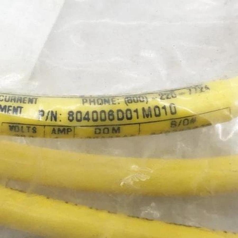 New Brad Connectivity 1200650449 Cable 4-Pole Male Straight 804006D01M010