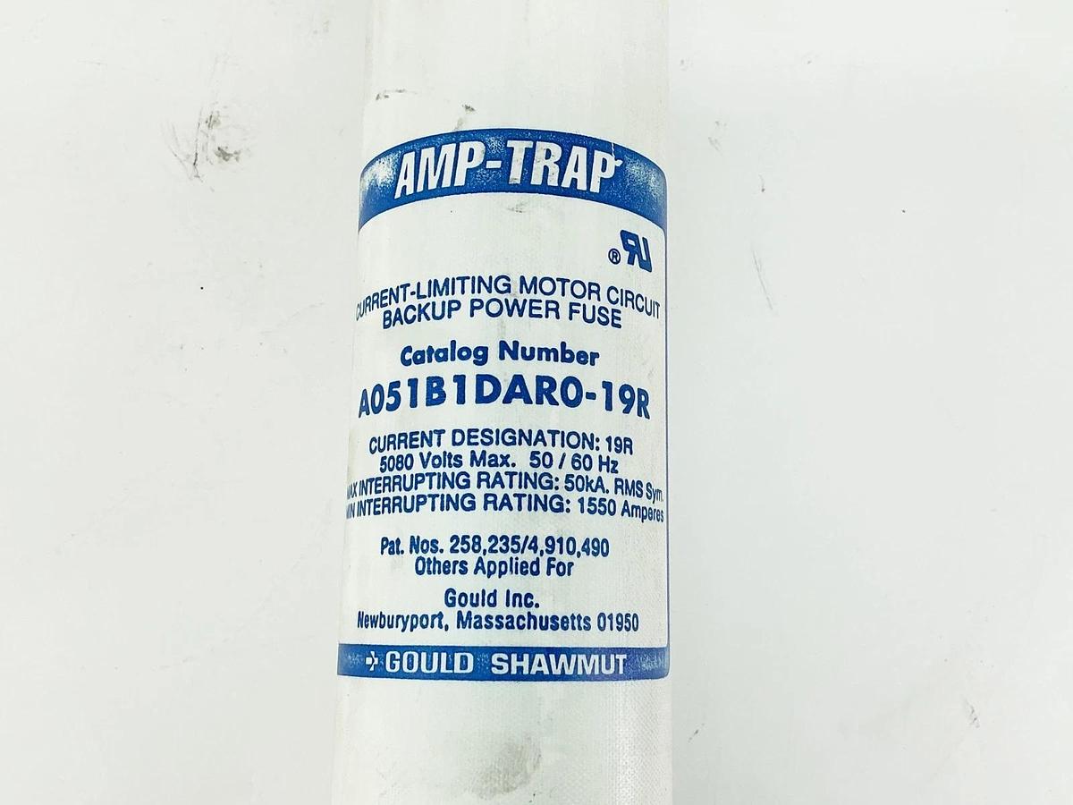 New Gould Shawmut A051B1DAR0-19R Current Limiting Motor Circuit Backup Fuse