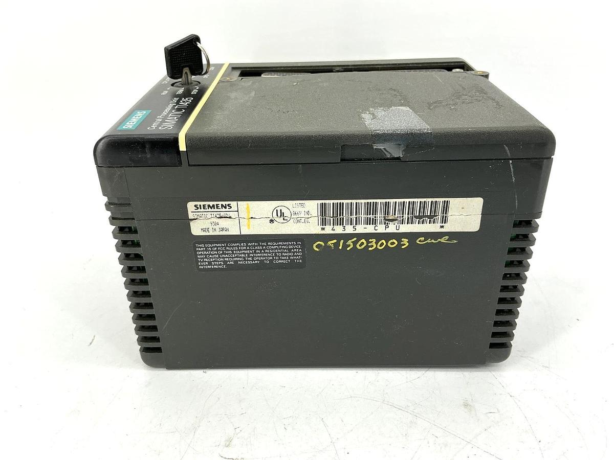 Used Siemens TI435-CPU Central Processing Unit CPU/Power 110/220VAC w/ Key 435-CPU
