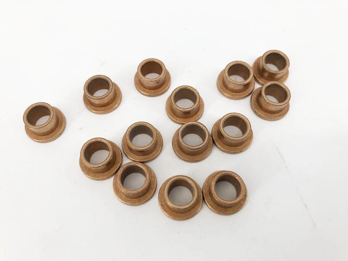 Lot of 14 New Loveshaw 50186-039 Bronze Flange Bushings 3/8 x 1/2 x 3/8 - No Box