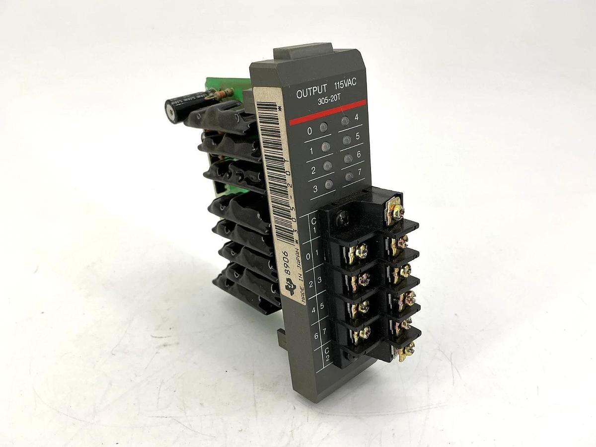 Used Texas Instruments 305-20T Output Module 115VAC 1A 80-265VAC 50/60HZ 30520T