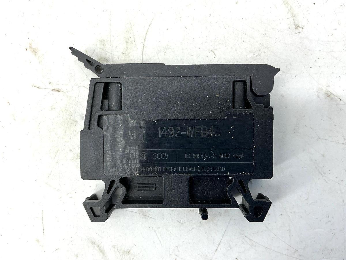 Used Lot of 3 Allen Bradley 1492-WFB4250 Fuse Holding Terminal Block 300V 85-264VAC