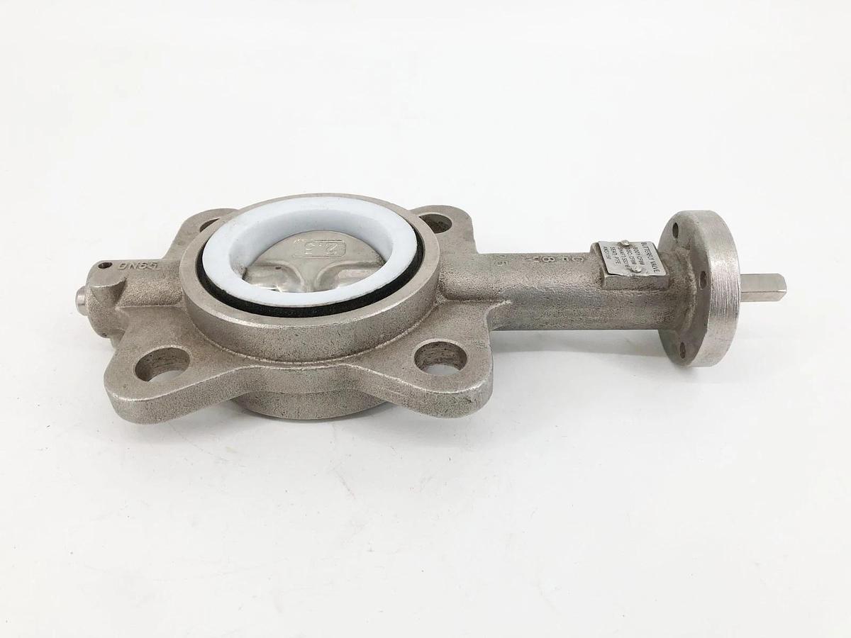New 2-1/2" Butterfly Valve Disc/ Body: CF8M Shaft: SS316 DN65 - No Box