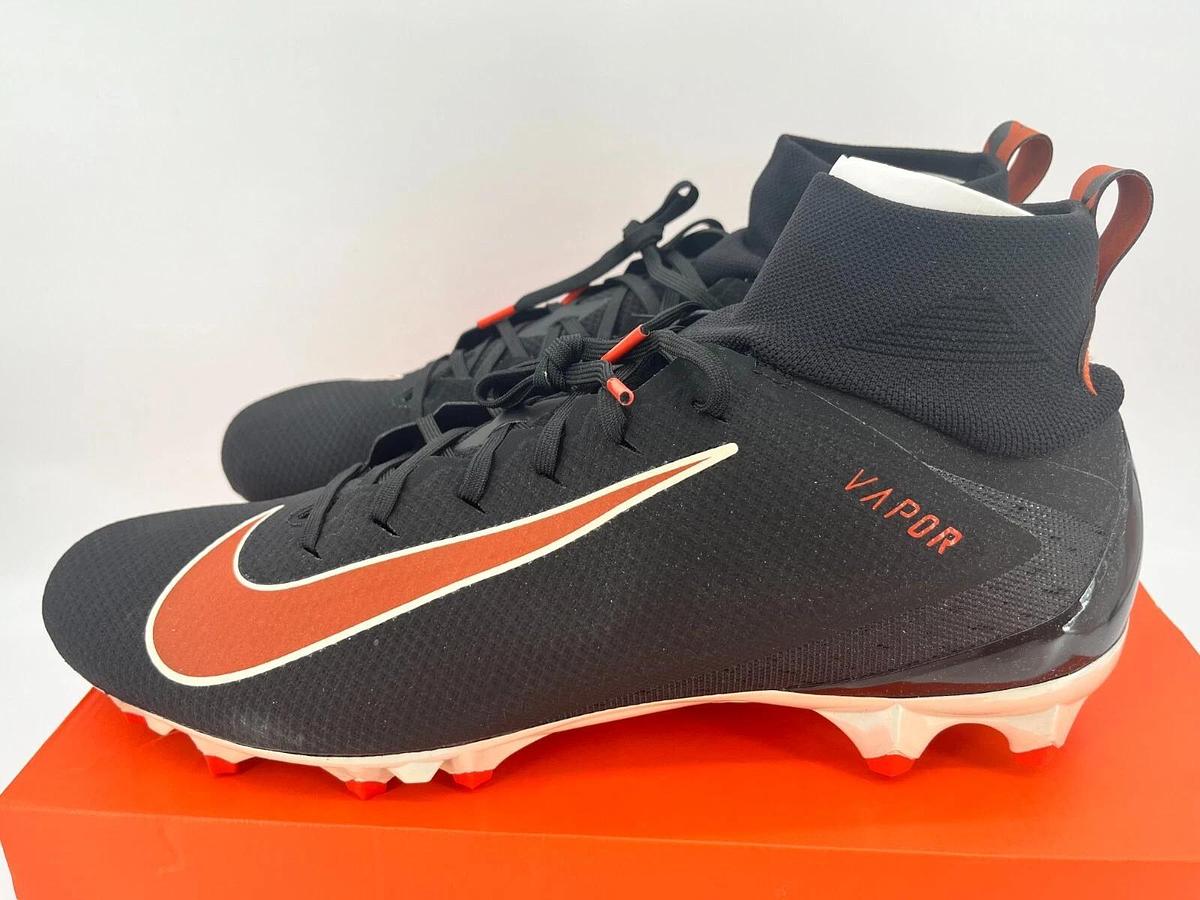 Nike Vapor Untouchable Pro 3 SMU P Black/Orange Size 16 OSU Beavers Cleats