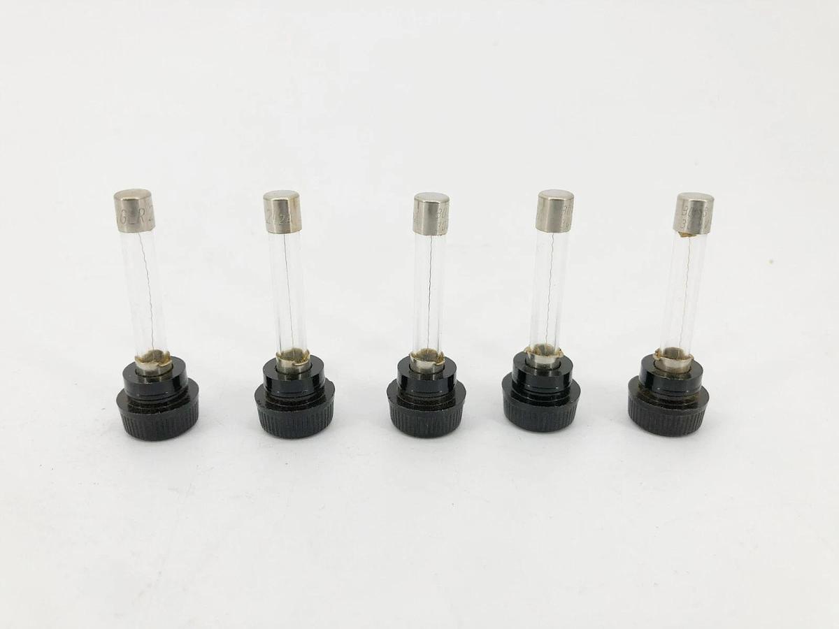 Lot of 5 New Bussmann GLR-2-1/2 Fast Acting Fuses 2.5A 300VAC- No Box