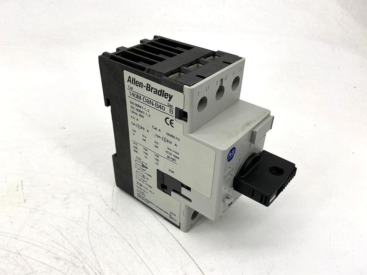 New Allen Bradley 140M-D8N-B40 Ser B Motor Circuit Protector 35A 690V - No Box
