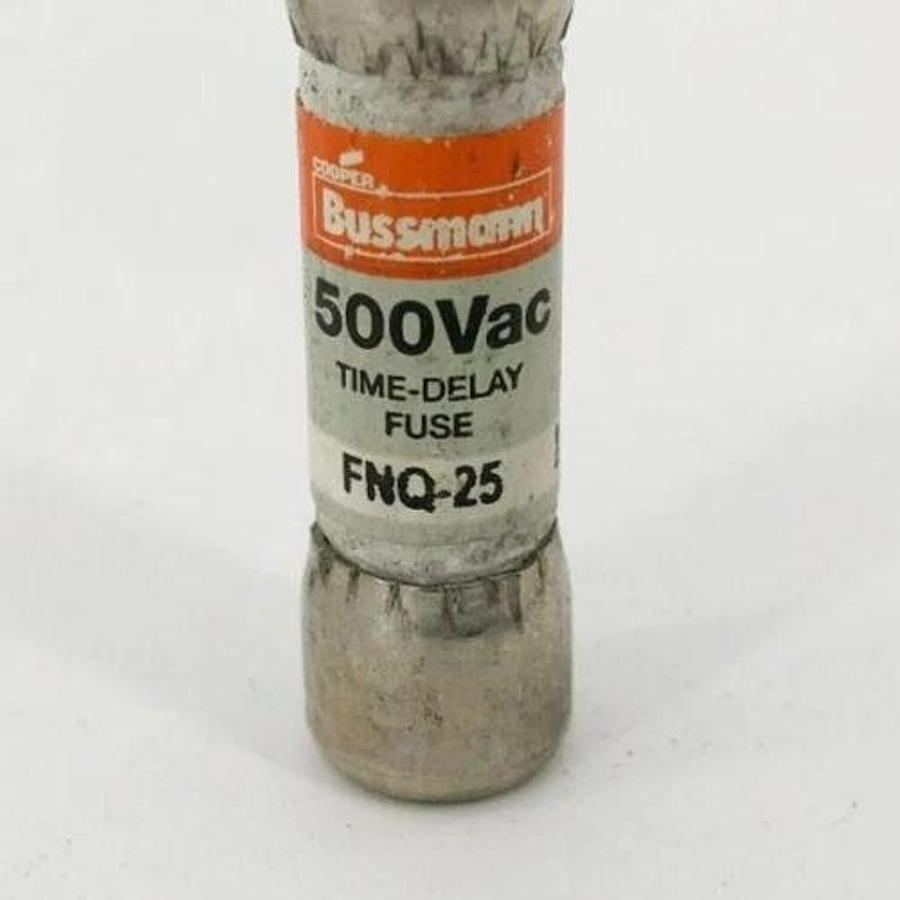 Lot of 6 New Bussmann FNQ-25 Time Delay Fuses 25 A 500VAC