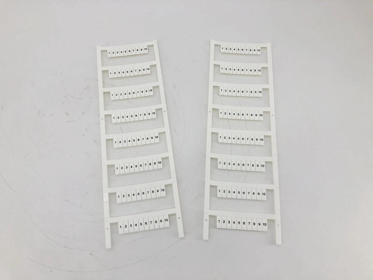 Box of 2 New Allen-Bradley 1492-MS5X12H1-10 Ser. A Horizontal Marker Cards
